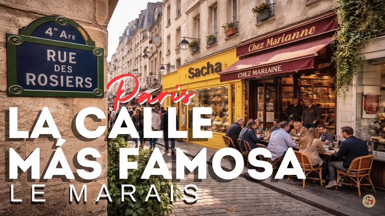 La calle PARISINA más visitada del Marais: la Rue des Rosiers