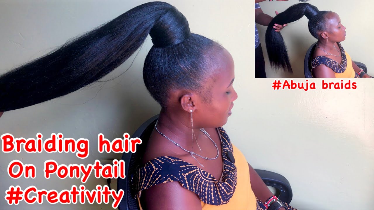 Abuja braids/Braiding hair on #ponytail @JANEILHAIRCOLLECTION