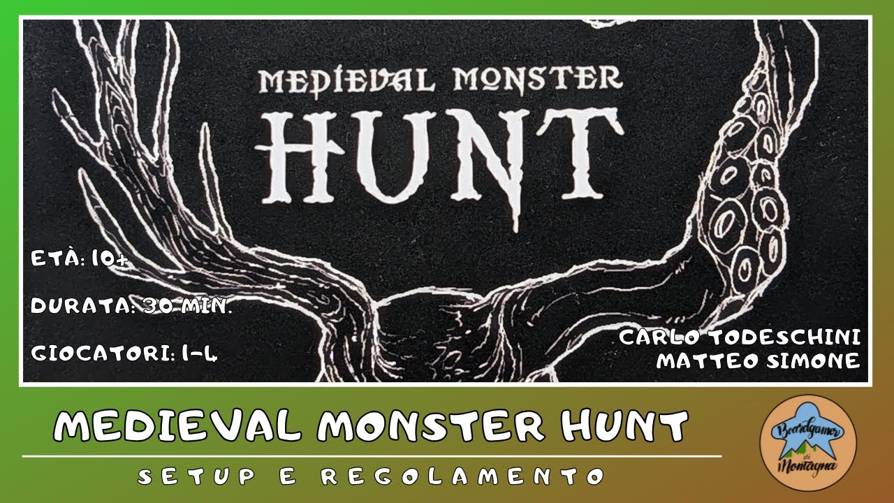 Medieval Monster Hunt - setup e regolamento in italiano (tutorial) BOARD GAME