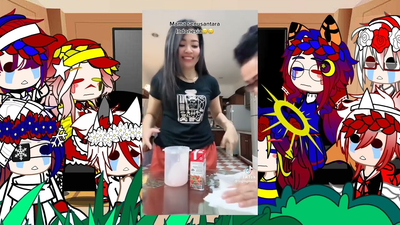 ||× Countryhumans React To Warga +62 ×|| No part ||Gacha club Indonesia