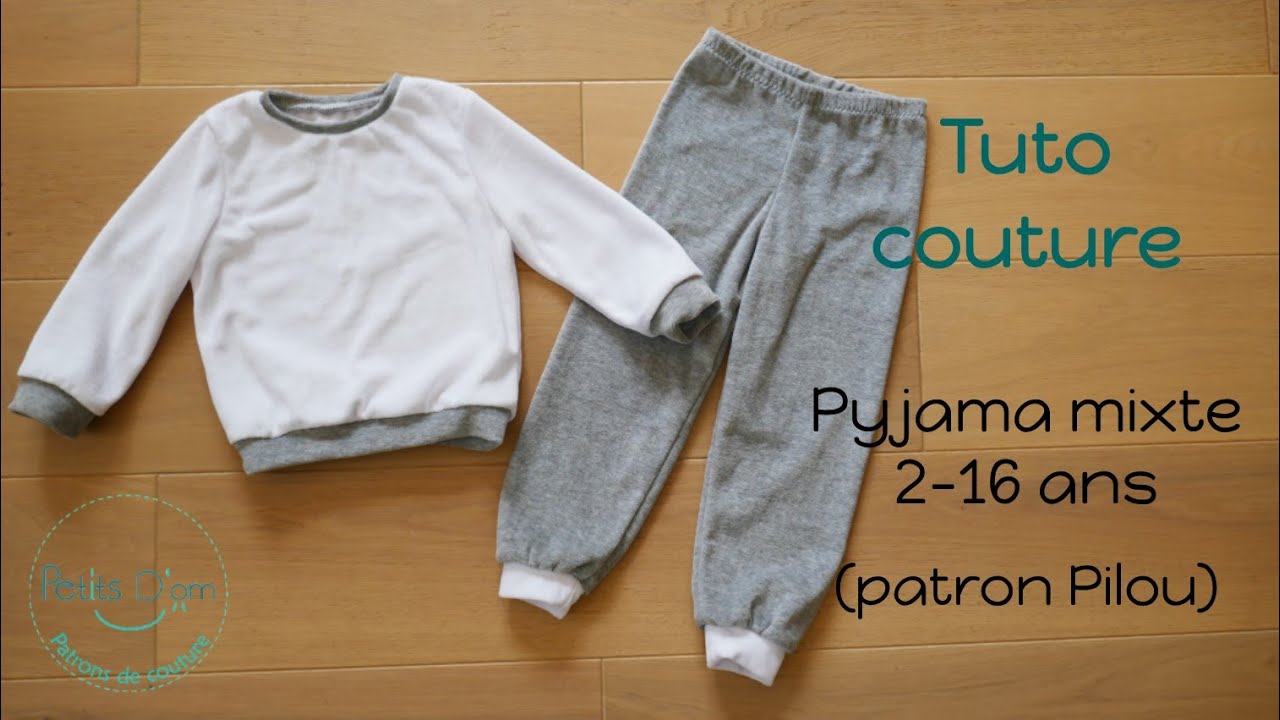 Tuto couture : coudre un pyjama d'hiver pour fille ou garçon (du 2 au 16 ans)