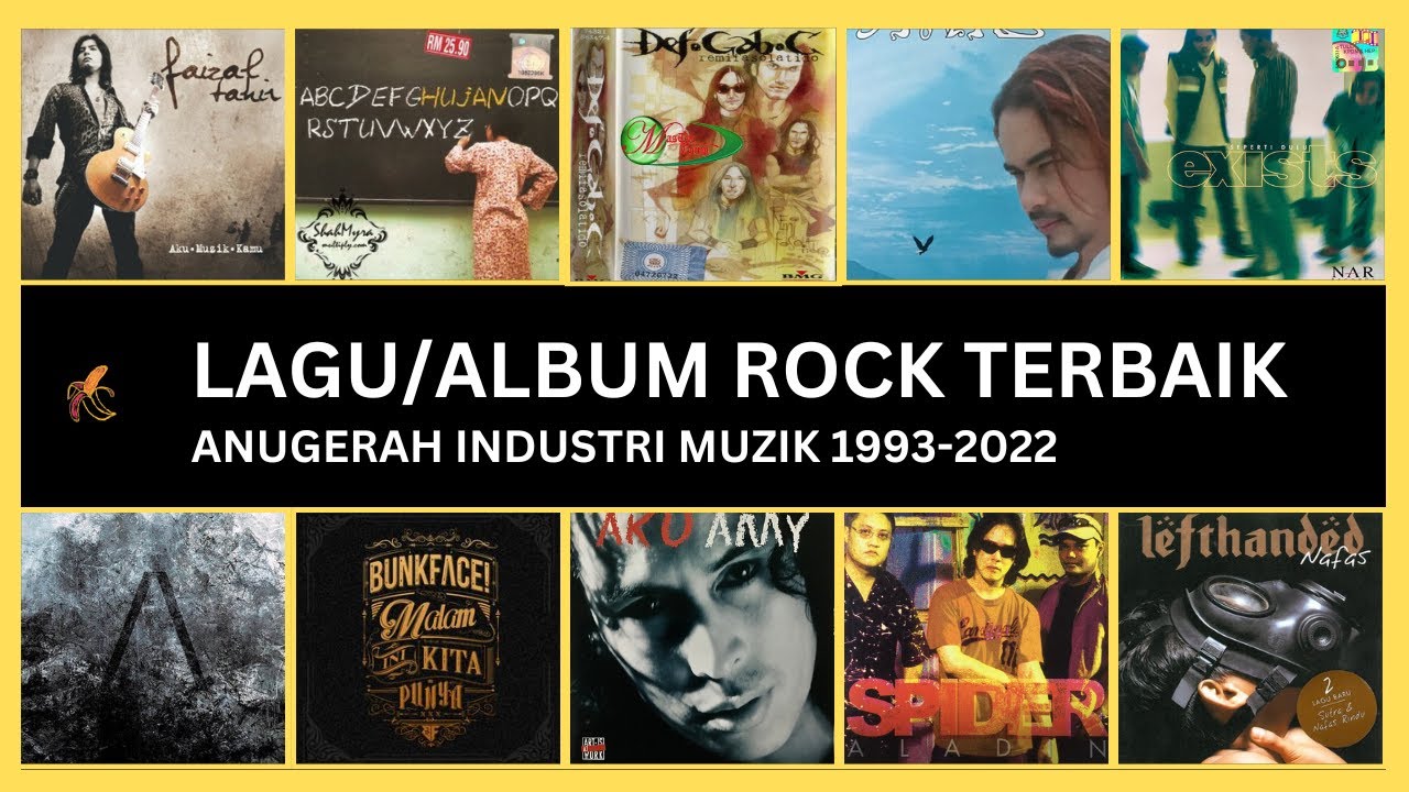 ALBUM/LAGU ROCK TERBAIK: Senarai Pemenang Anugerah Industri Muzik | AIM 1995 - 2022