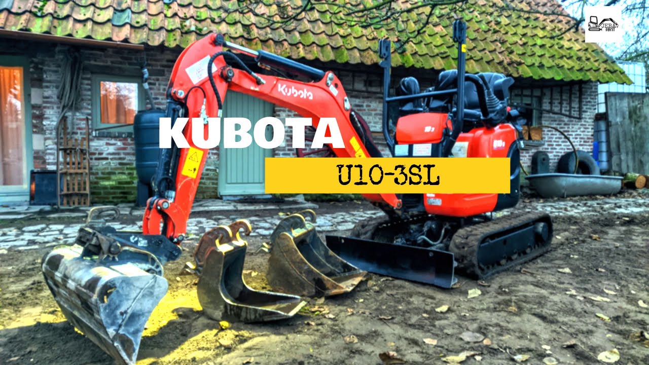 JEBARENT | Kubota U10 3SL - Instructie Bediening