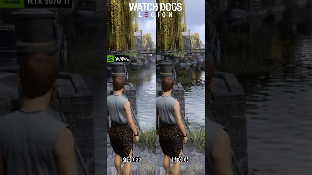 Watch Dogs Legion RTX ON vs OFF Comparison   #viralshorts  #shortsvideo #raytracing