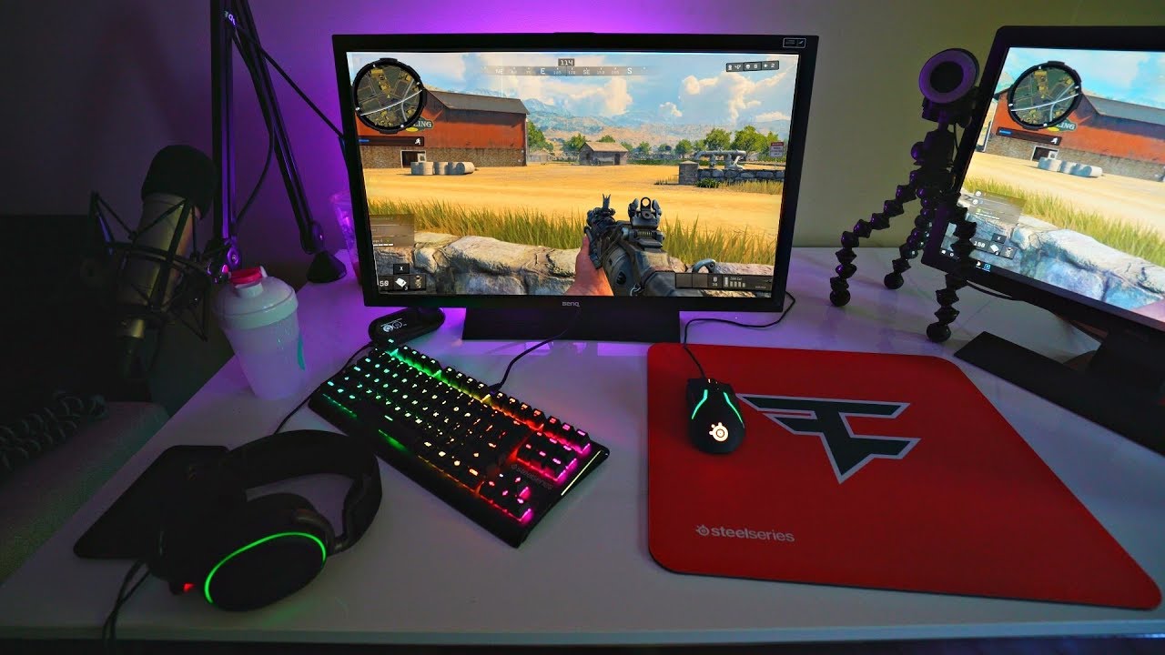 FaZe Teeqo NEW Gaming Setup IN USA!? PC Black Ops 4 'BLACKOUT'