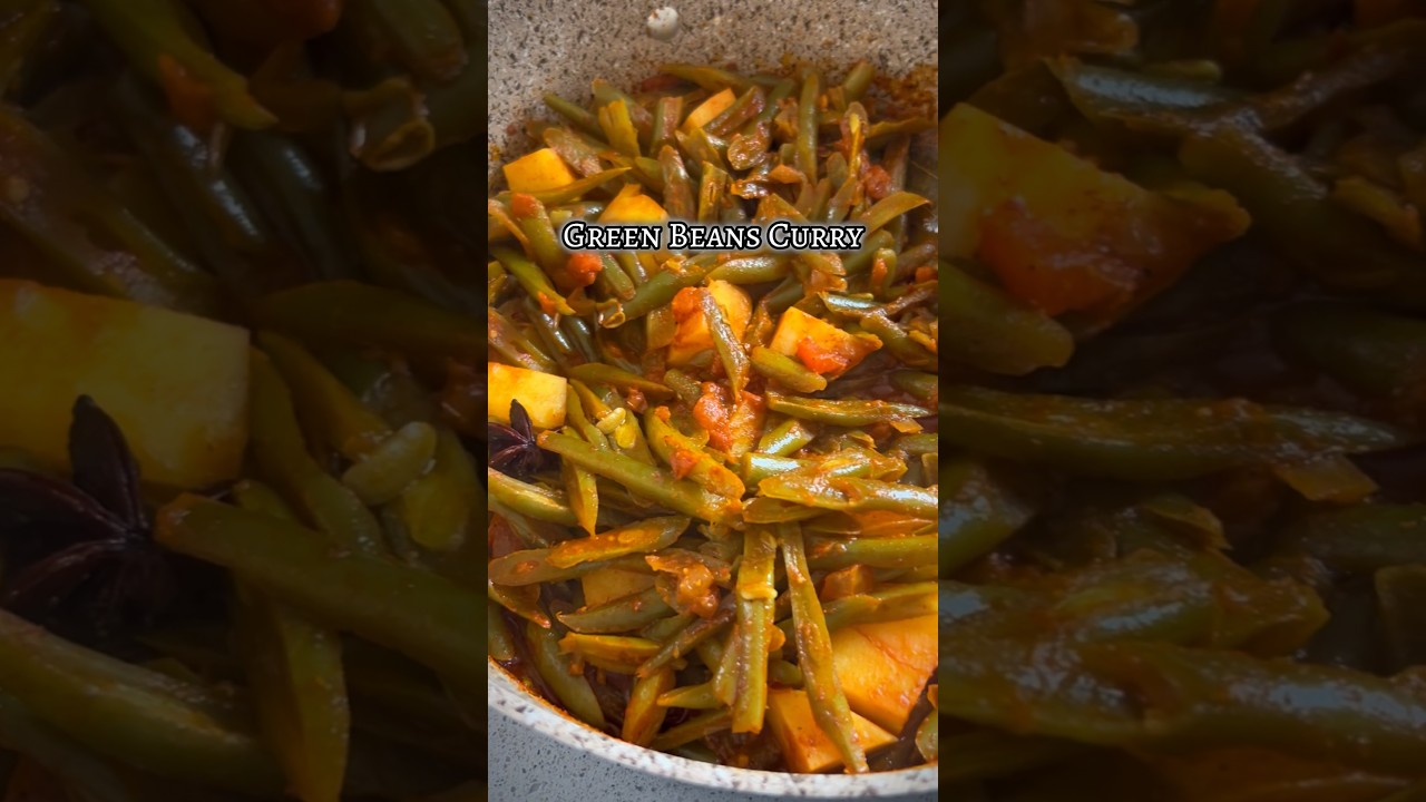 You’ve seen how to clean the green beans, now here’s how to make a green beans curry 😉 | 