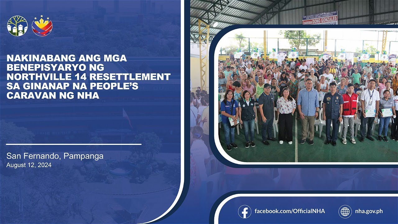 Nakinabang ang mga benepisyaryo ng Northville 14 Resettlement sa ginanap na People’s Caravan ng NHA