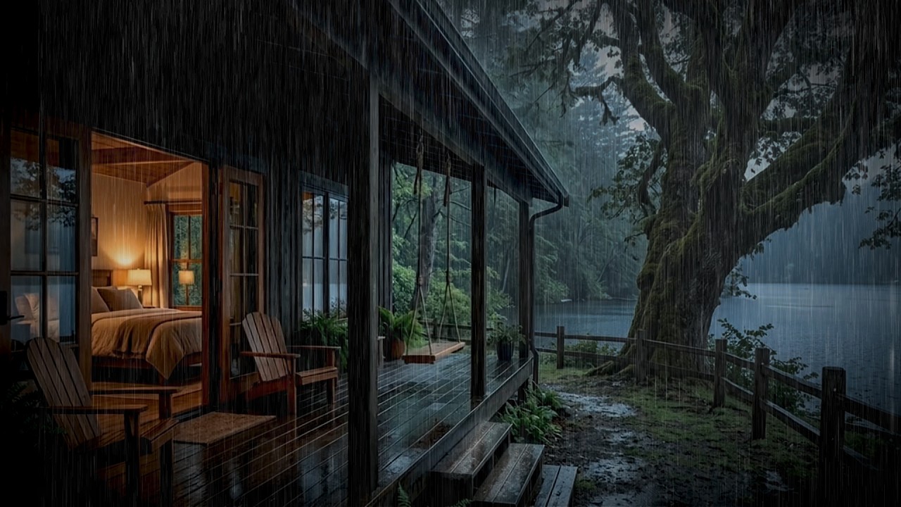 Soft Rain in the Forest at Night 🌲 | Sleep Deeply with Cozy Rain Sounds