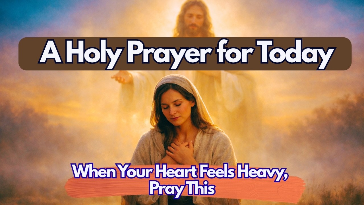 Holy Prayer for Today,Peace for the Soul,When Your Heart Feels Heavy, Pray This #quietprayerfortoday