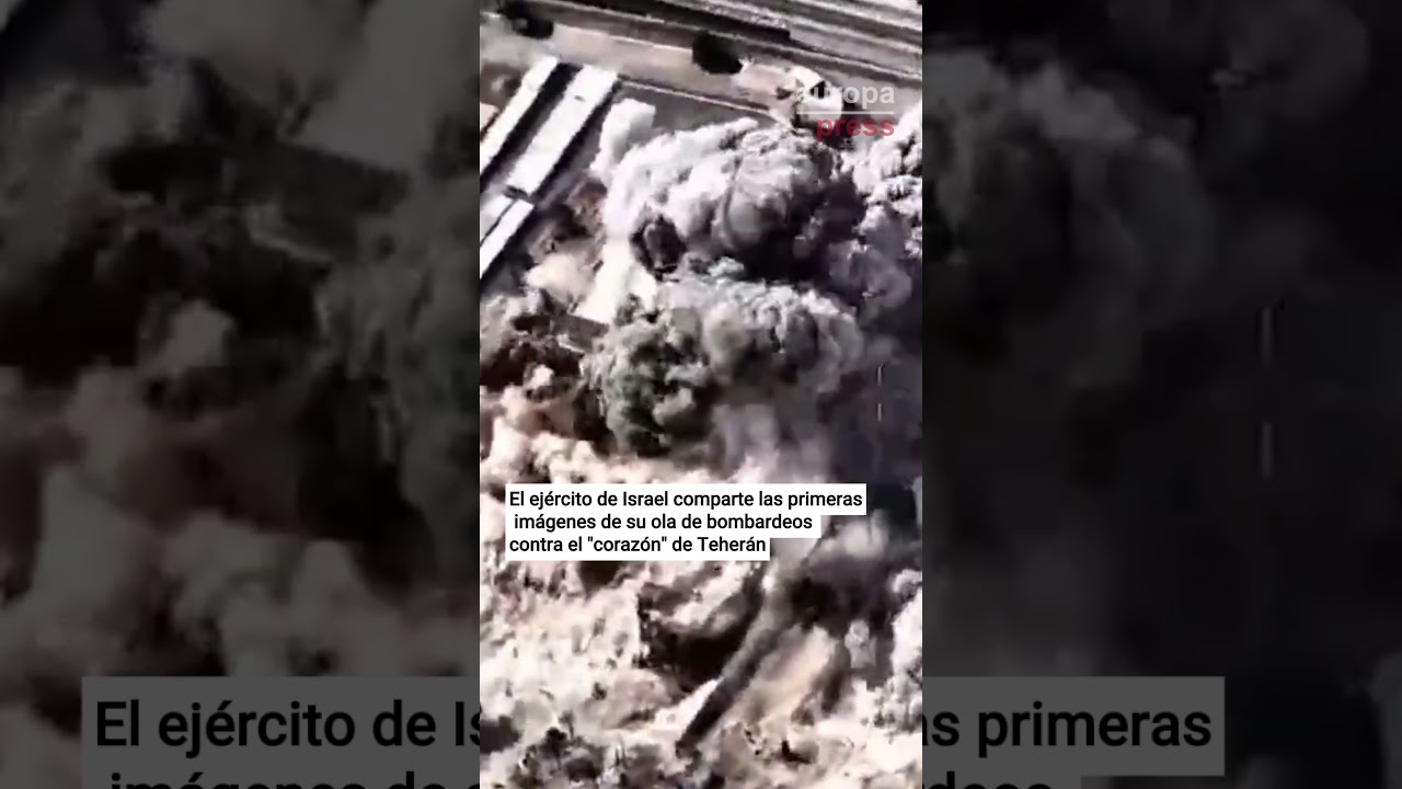 El ej&eacute;rcito de Israel comparte las primeras im&aacute;genes de su ola de bombardeos contra Teher&aacute;n