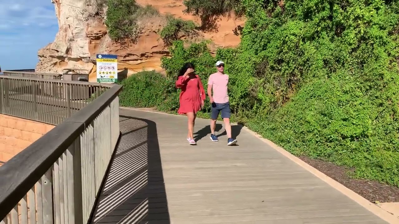 Walk from Terrigal beach to the Skillion in Terrigal, Central Coast,  New South Wales, Australia