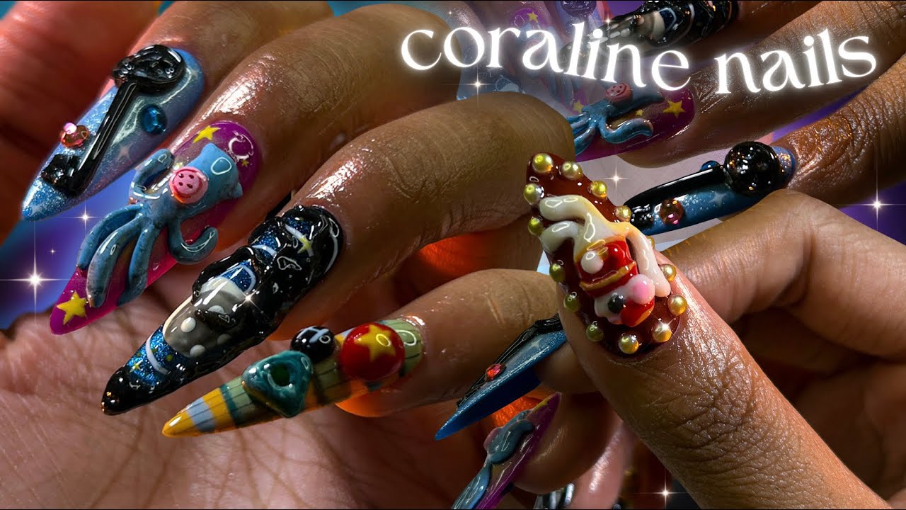 𝘊𝘰𝘳𝘢𝘭𝘪𝘯𝘦 𝘕𝘢𝘪𝘭𝘴𝘹🗝️🌙| 𝘮𝘢𝘬𝘪𝘯𝘨 𝘴𝘰𝘮𝘦 𝘪𝘯𝘵𝘳𝘪𝘤𝘢𝘵𝘦 𝘩𝘢𝘭𝘭𝘰𝘸𝘦𝘦𝘯 𝘯𝘢𝘪𝘭𝘴!✨