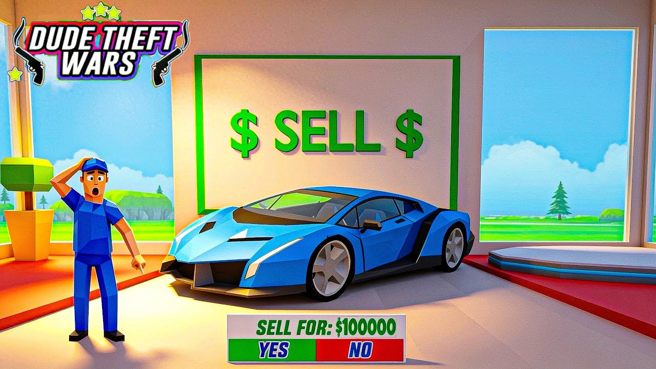 🔥 $1 Car vs $100,000 Car &ndash; Which Makes More Money in Dude Theft Wars?