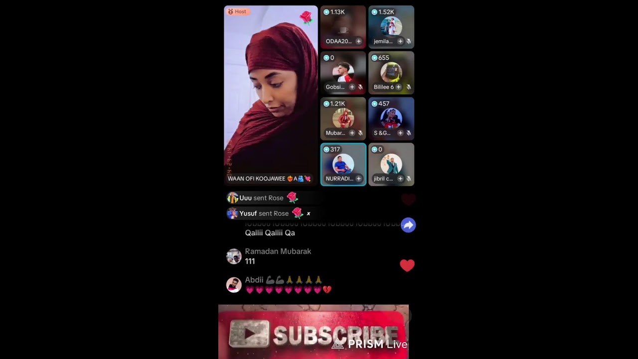 Live streaming of ፍቅር Record