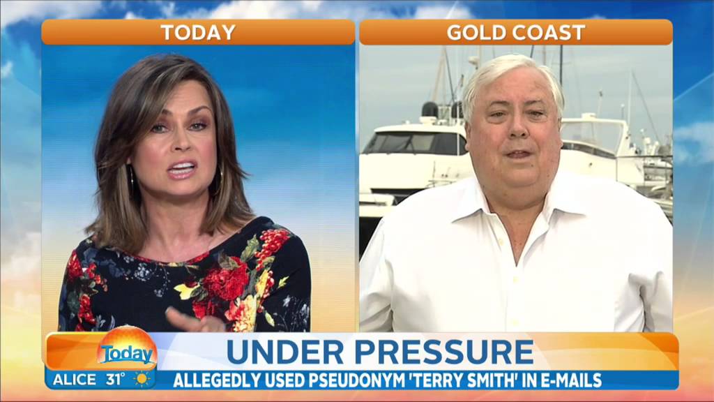 Clive Palmer head to head with Lisa Wilkinson over QNI