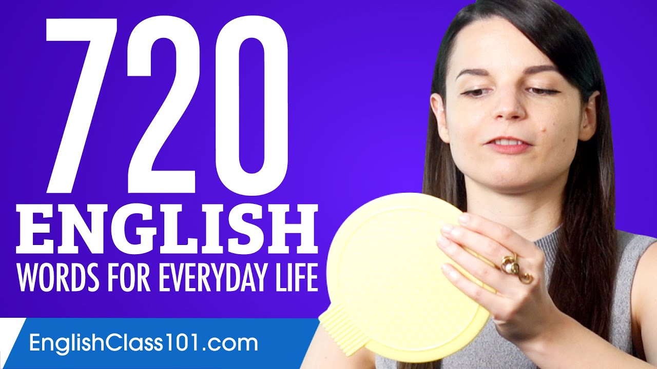 720 English Words for Everyday Life - Basic Vocabulary #36