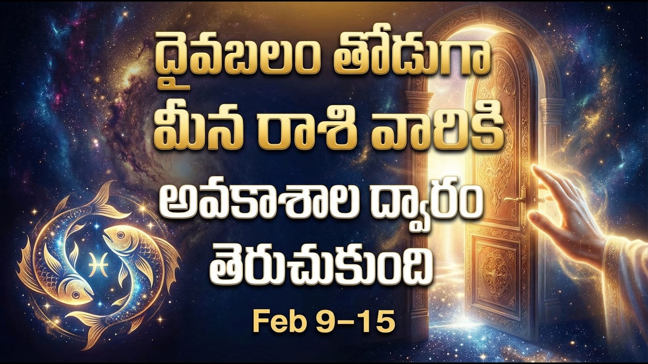 మీన రాశి | మీన  లగ్నం | వారికి ఫిబ్రవరి 9-15 కీలకం!