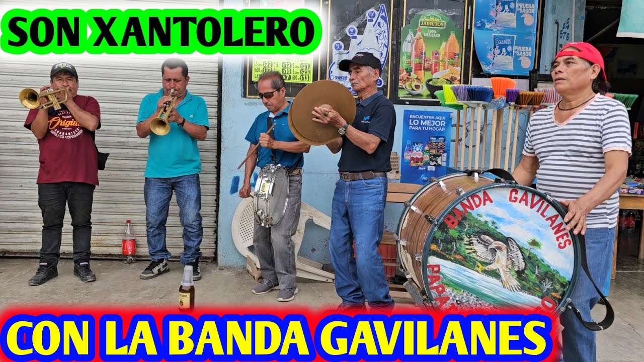 ESPECTACULAR LA BANDA GAVILANES   SON XANTOLERO 2024 EN PAPATLATLA HIDALGO