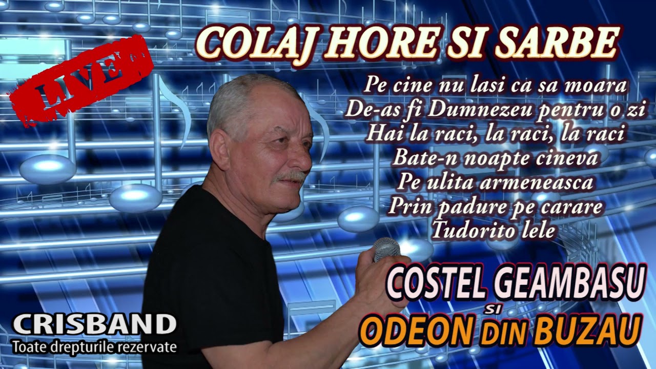 COSTEL GEAMBASU SI ODEON DIN BUZAU-COLAJ PETRECERE 2 HORE SI SARBE/LIVE LA BACHUS/#crisbandmusic