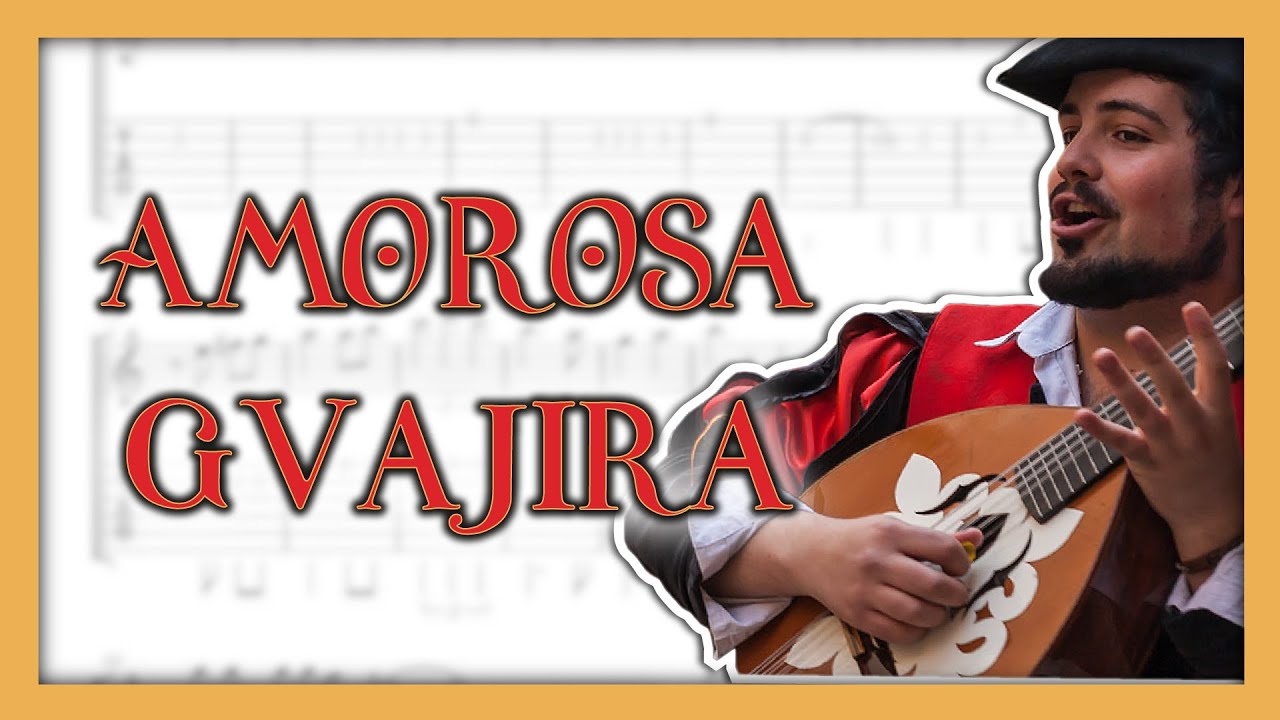 Cómo tocar AMOROSA GUAJIRA | Bajo y laúd | Partitura cifrada