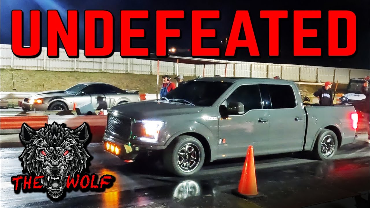 4x4 Truck Destroys Everything At Drag Strip! Including It's Own Motor?