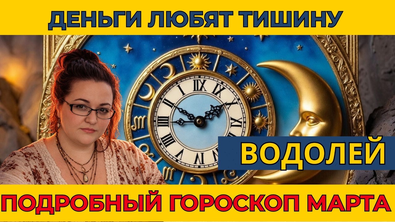 ВОДОЛЕЙ В МАРТЕ посмотрите на свой счет в банке. Внимательно. С любовью. И с некоторым удивлением.