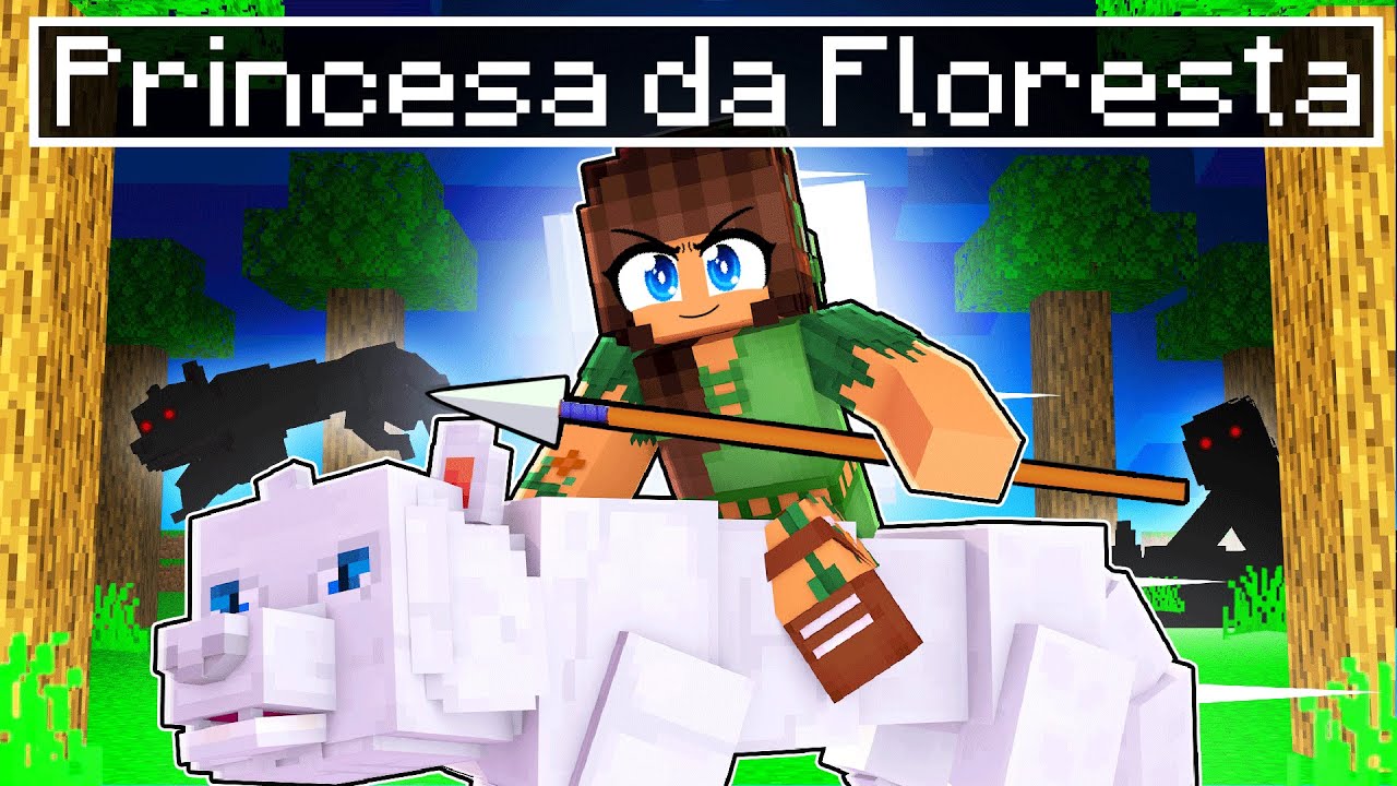 MIIKA é a PRINCESA da FLORESTA no Minecraft ◂Miika▸