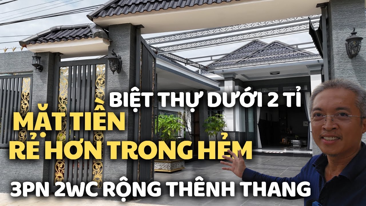 [ĐÃ BÁN] Nhà biệt thự mặt tiền lịch sử chưa từng có dưới 2 tỉ 10x28 cách Vincom Tây Ninh 15p