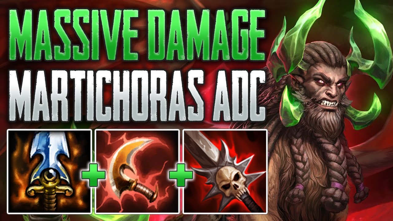 РАЗРУШАЙ С НОВЫМ ОХОТНИКОМ! Игровой процесс Martichoras ADC (SMITE Conquest)