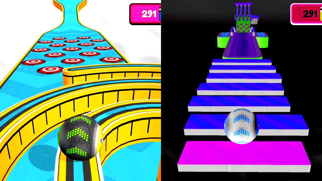 Night Mode Reverse vs Normal Challenge &ndash; Going Balls Epic Speedrun! iOS & Android #Gaming
