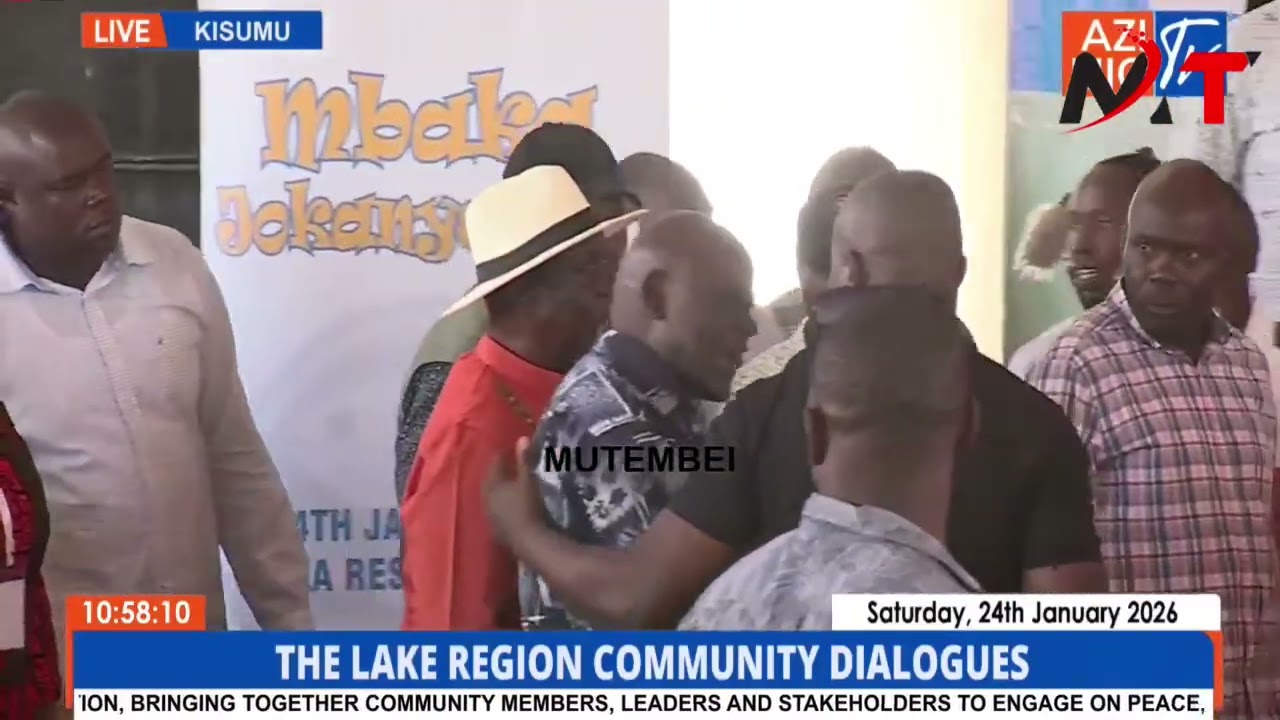 CHAOS AFTER ODM LEADERS ARRIVE AT LUO COMMUNITY EVENT IN KISUMU!!!