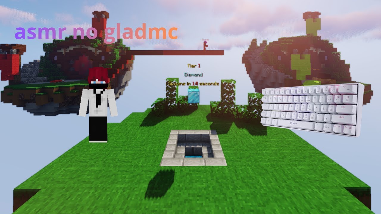 asmr de teclado e mouse pra relaxar no bedwars | 1v1 gladmc
