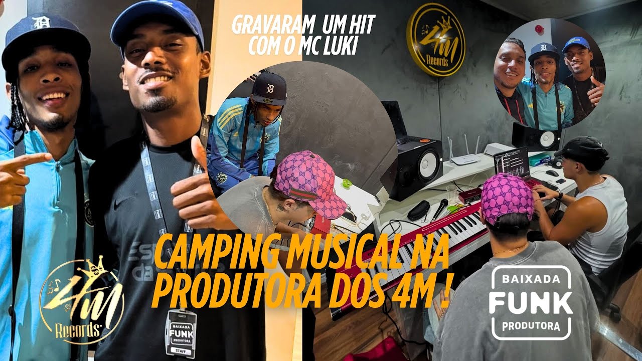 VLOG #01 Noite de Camping Na 4M Records MCS DA BAIXADA FUNK PRODUTORA GRAVARAM COM MC LUKI !!!