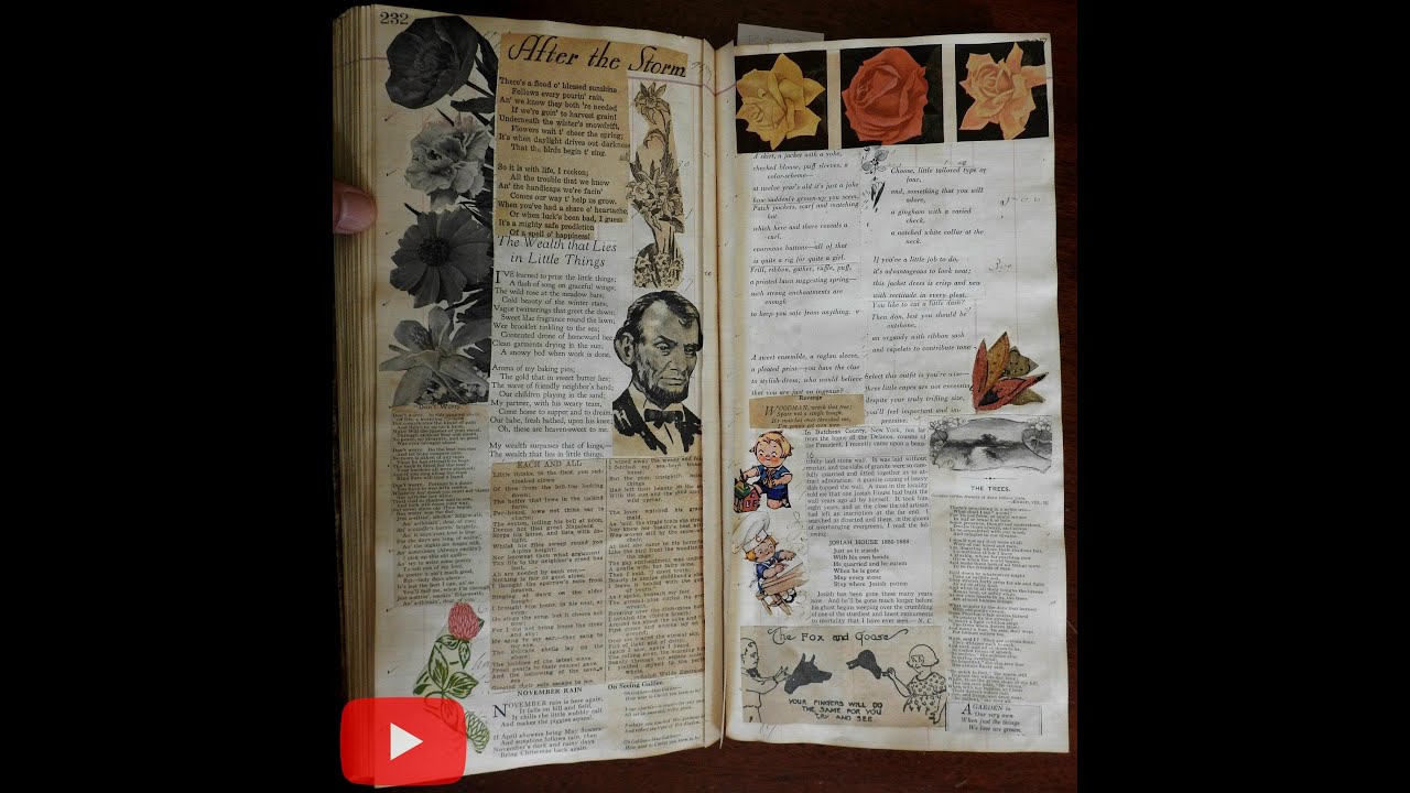 Scrap Book c. 1910's American Newspaper Clippings Santa Claus | Brian DiMambro Virtual Book Tour