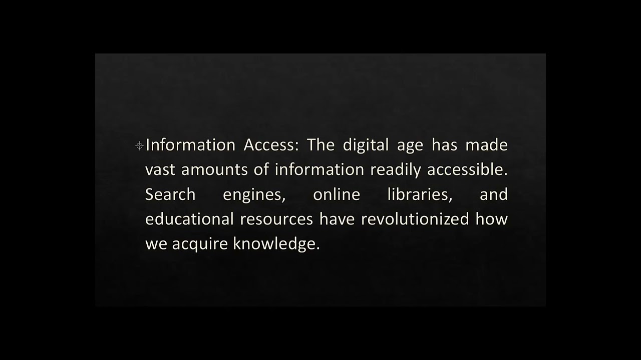 Introduction to the Digital Age