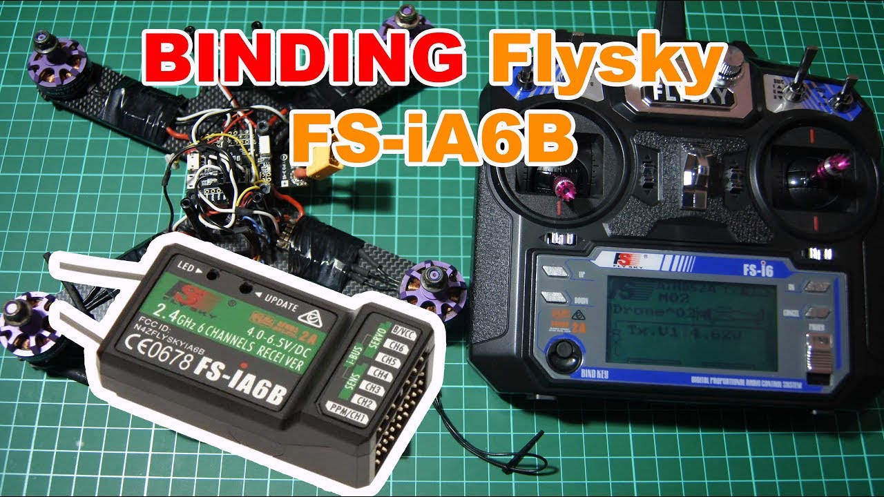 Cara Binding Flysky FS-iA6B (iBus) di Drone Racing