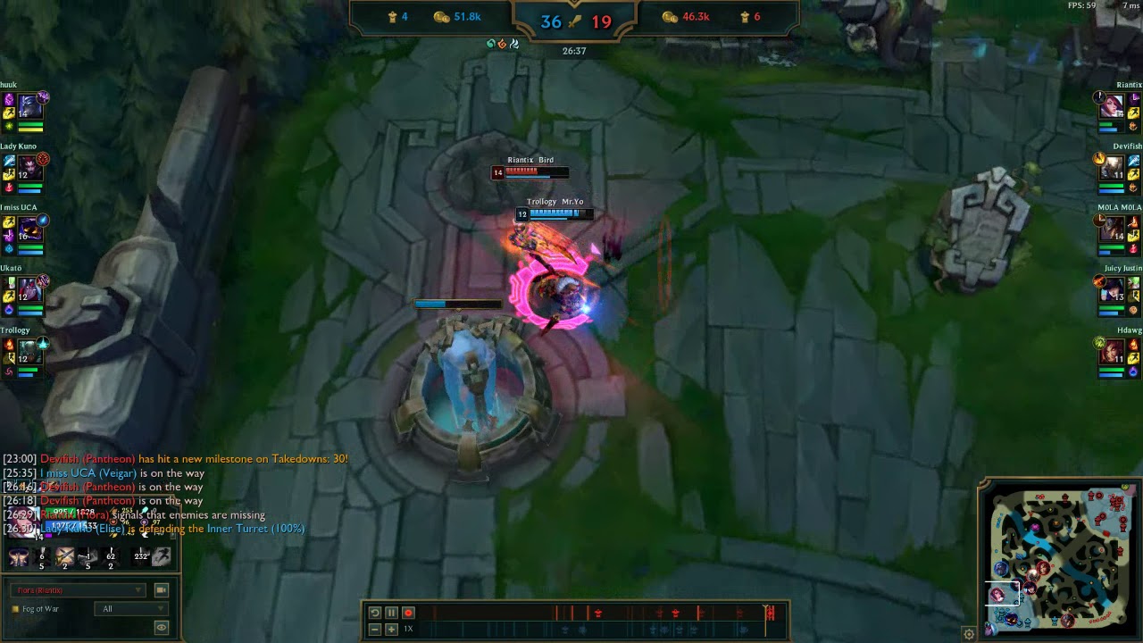 Fiora Splitpush to Victory