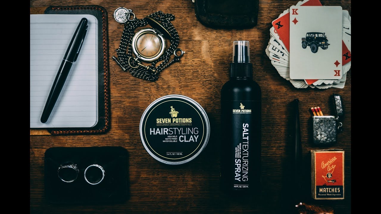 Seven Potions l A Clay That Styles Itself l Styling Clay and Salt Texture Spray