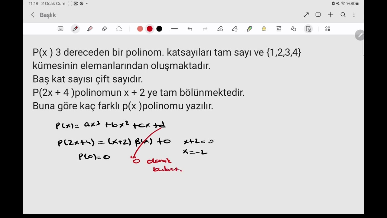 güzel bir polinom sorusu