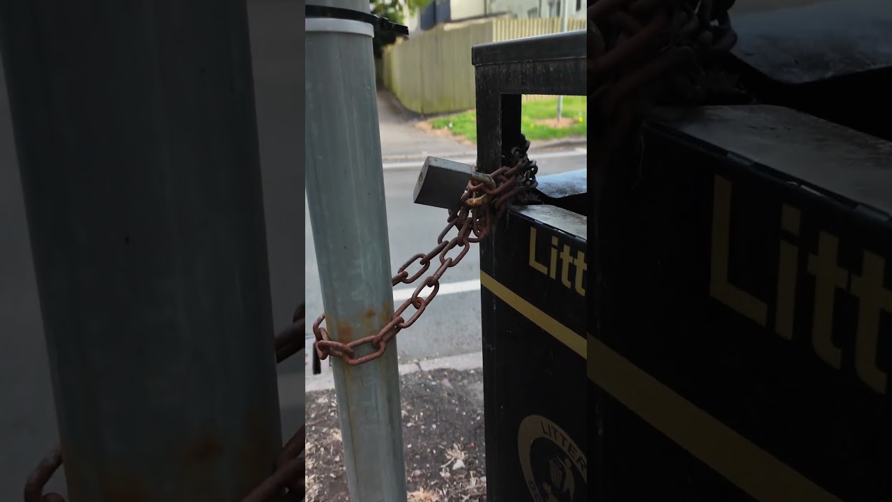 I Found a padlocked bin...