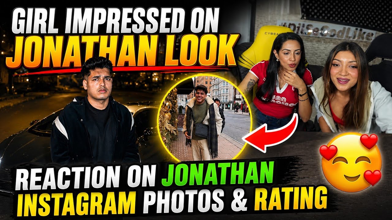Sharkshe Freind Reaction On Jonathan Instragram Photos & Rating 😱🖤 Impressed By Jonathan Look ✅🥰