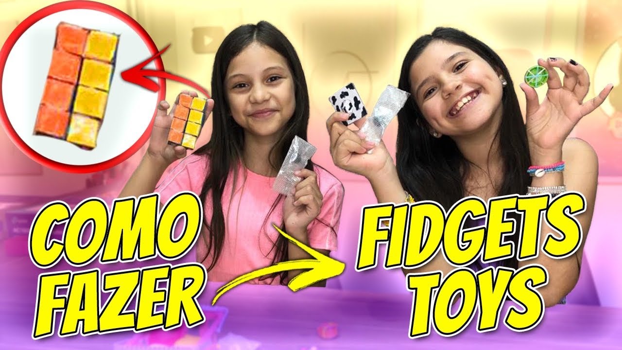 COMO FAZER FIDGET TOYS CASEIRO - DIY FIDGETS TOYS | Dudinha Show