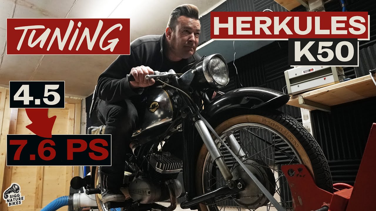 Tuning Herkules K50 | Vergleich Tuning- vs. Original-Auspuff