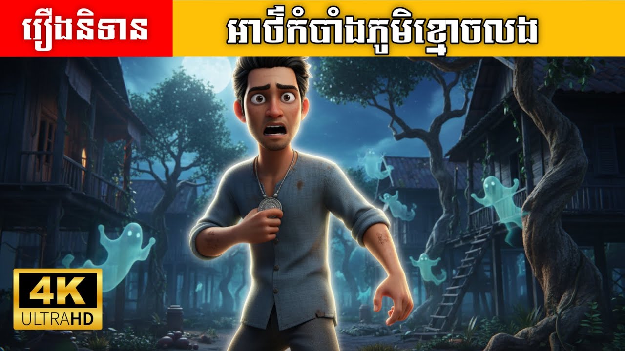 រឿងនិទាន | អាថ៌កំបាំងភូមិខ្មោចលង | 3D Animation