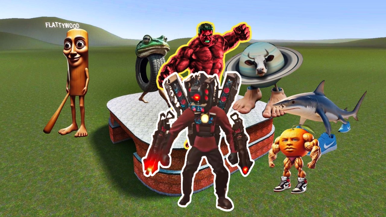 ⚠️ Triple Threat! HULK vs Skibidi Toilet vs Brainrot Tapes – Garry’s Mod