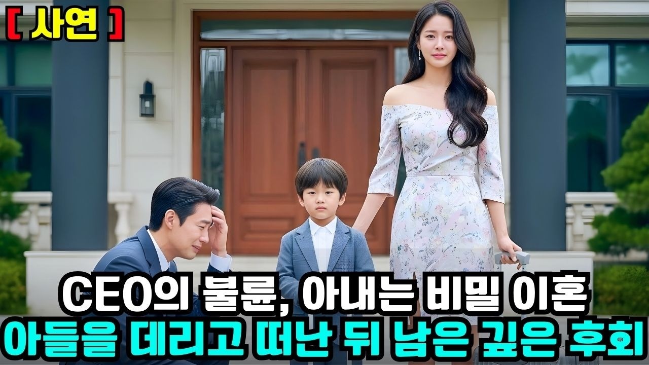 [ 사연 ] CEO는 내연녀와 불륜을 저질렀고, 그의 아내는 비밀리에 이혼하고 아들을 데리고 떠났다. 그는 후회로 가득 찼다. #한국드라마 #CEO로맨스