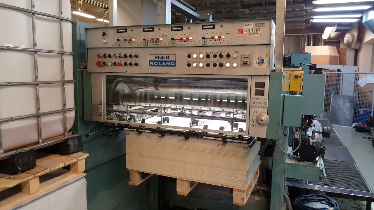 MAN Roland Rekord RVK 3B 4/0, 1987, Serial: 638, real 27 million impression