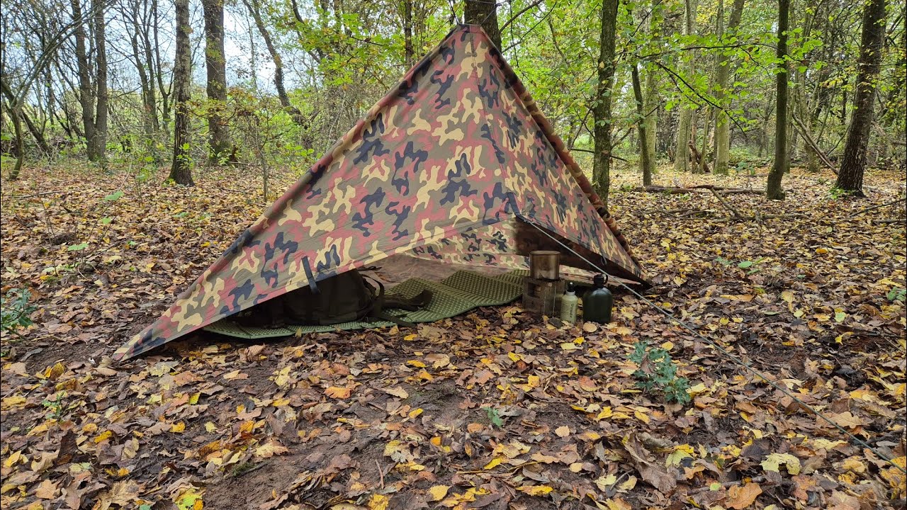 Tschum Aufbau mit 3x3 Tarp #bushcraft #biwak #survival #nature #outdoor #germany