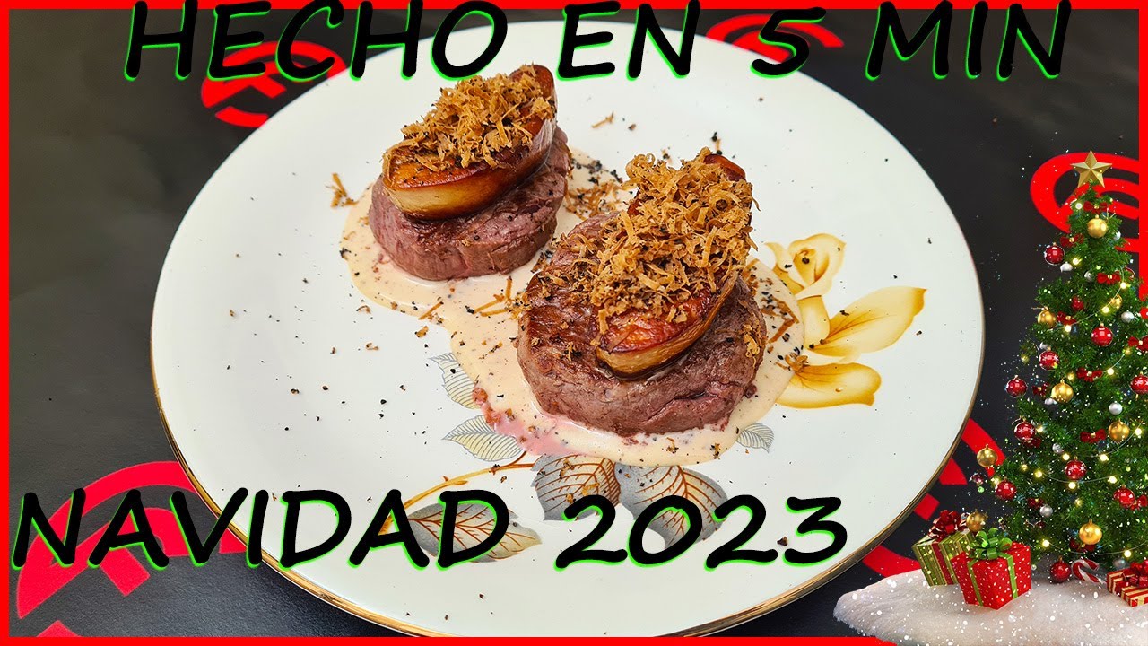 Solomillo de Ternera 🥩 con Foie y Trufa + Salsa de Pimienta [SOLO 5 INGREDIENTES Y LISTO EN 5 MIN] ✅