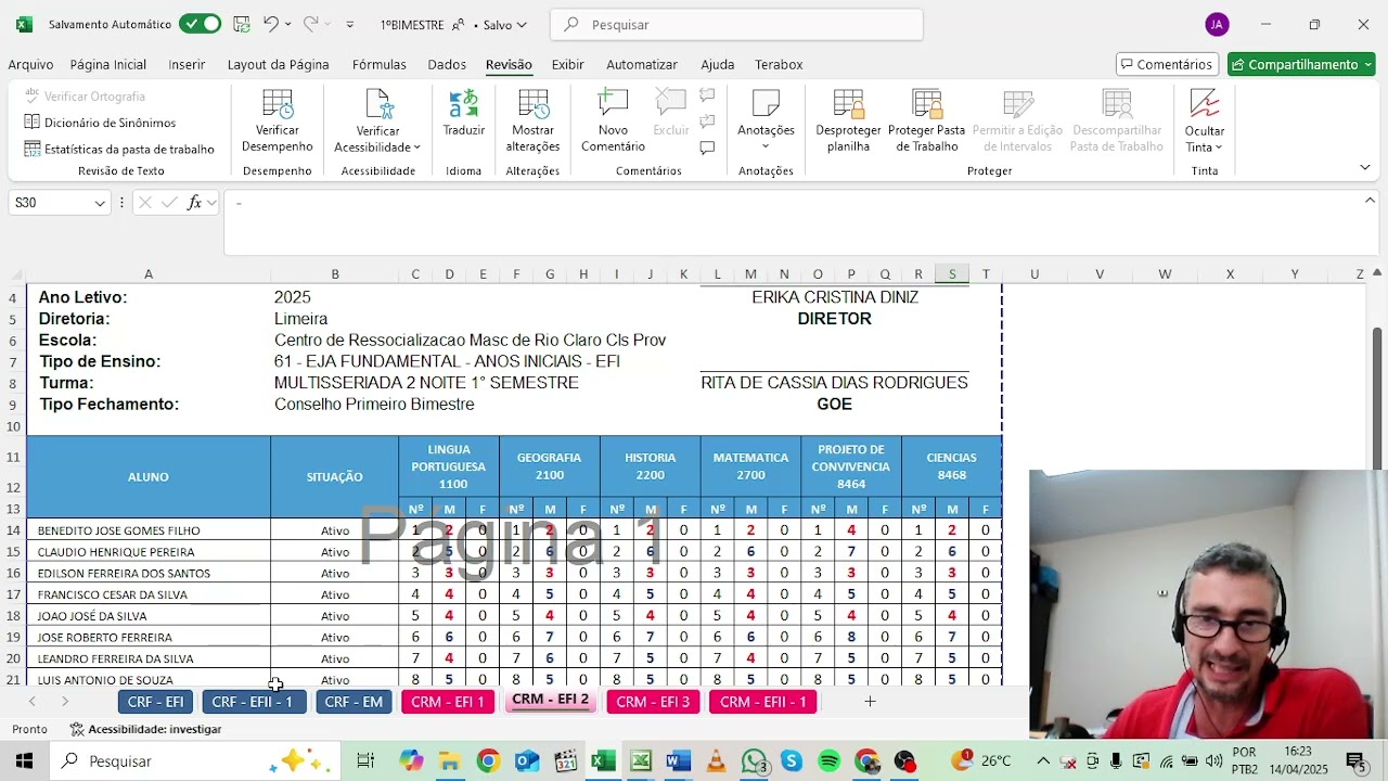 FECHAMENTO 1ºBIMESTRE
